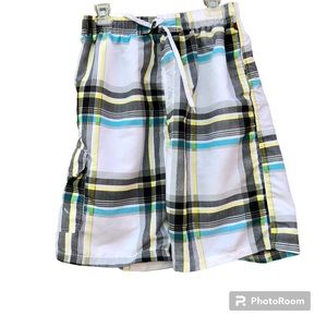 Mens Swim Trunks NBN Gear Size 2X Board Shorts Plaid